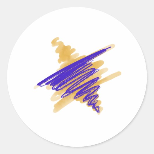 Aquarelle étoile de David Stickers (Devant)