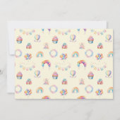 Aquarelle Étoiles Baby shower mignonne Invitation (Dos)