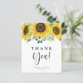 Aquarelle Eucalyptu et Carte de remerciements de t (Debout devant)