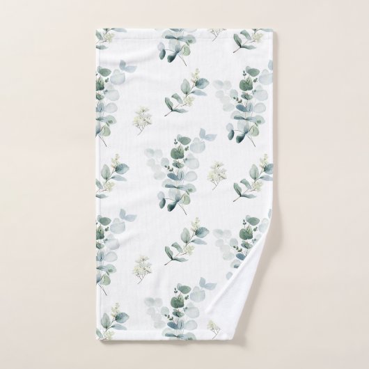 Aquarelle eucalyptus (Serviette à main)