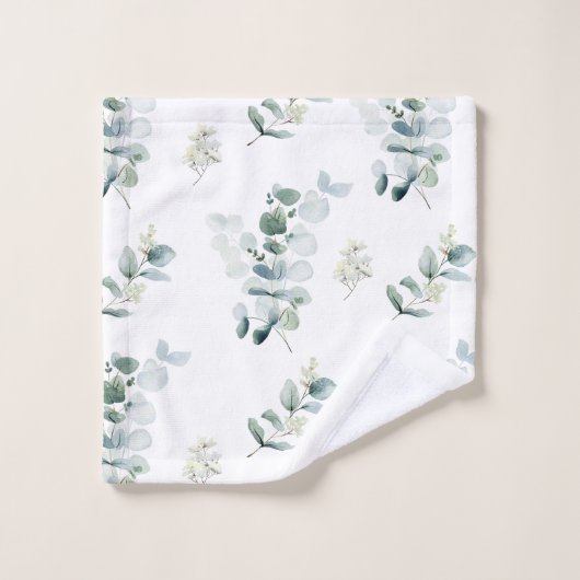 Aquarelle eucalyptus (Gant de toilette)