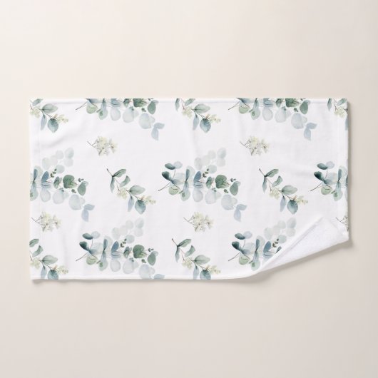 Aquarelle eucalyptus (Serviette à main)