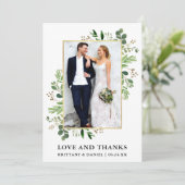 Aquarelle Eucalyptus Amour et Merci Mariage (Debout devant)