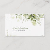 Aquarelle Eucalyptus Carte de visite de verdure (Devant)