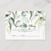 Aquarelle Eucalyptus Devinez Combien De Carte De J (Devant)