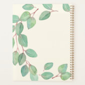 Aquarelle Eucalyptus élégante Nom personnalisé 202 (Dos)