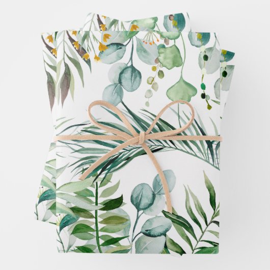 Aquarelle Eucalyptus Feuille Motif botanique (En situation)