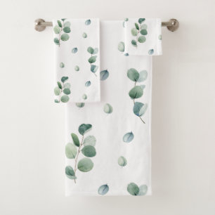 Aquarelle eucalyptus feuilles