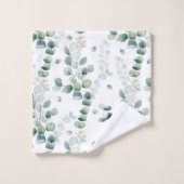Aquarelle eucalyptus feuilles (Gant de toilette)