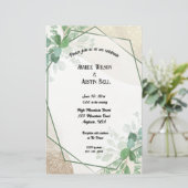 Aquarelle Eucalyptus Feuilles dans cadre Or (Debout devant)
