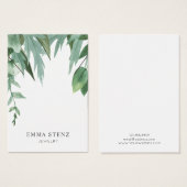 Aquarelle Eucalyptus Feuilles ・ Écran de collier (Devant & derrière)