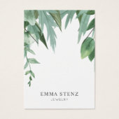 Aquarelle Eucalyptus Feuilles ・ Écran de collier (Devant)