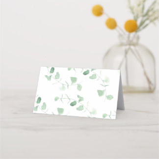 Aquarelle Eucalyptus Verdure Cartes de Place