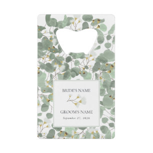 Aquarelle Eucalyptus Verdure Mariage Faveur