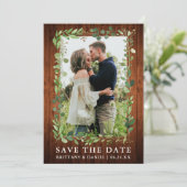 Aquarelle Eucalyptus Wood Enregistrer La Carte Dat (Debout devant)