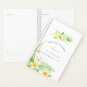 Aquarelle exotique Frangipani Wedding planner (Devant avec enveloppe)