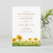 Aquarelle Faire-part de mariage (Debout devant)