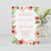 Aquarelle Faire-part de mariage (Debout devant)