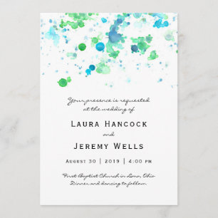 Aquarelle Faire-part de mariage