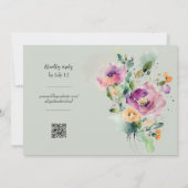 Aquarelle Faire-part de mariage Abstrait (Dos)