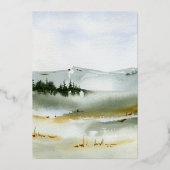 Aquarelle Faire-part de mariage extérieure (Verso)