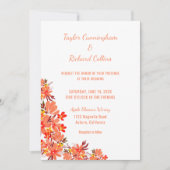 Aquarelle Faire-part de mariage florale (Devant)