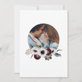 Aquarelle Faire-part de mariage florale (Dos)