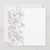 Aquarelle Faire-part de mariage florale botanique (Dos)