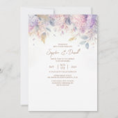 Aquarelle Faire-part de mariage Lilac (Devant)