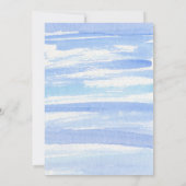 Aquarelle Faire-part de mariage nautique (Dos)