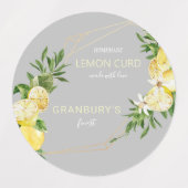 Aquarelle fait maison Limoncello Étiquettes de la  (Design 2)