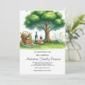 Aquarelle Family Tree Reunion Invitation (Debout devant)