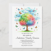Aquarelle Family Tree Reunion Invitation (Devant)