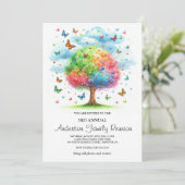 Aquarelle Family Tree Reunion Invitation (Debout devant)