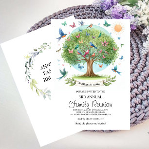 Aquarelle Family Tree Reunion Invitation