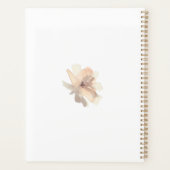 Aquarelle féminine peinte à la main Motif floral (Dos)