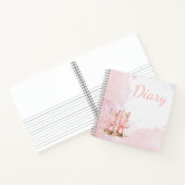 Aquarelle féminine rose Journal (Intérieur)