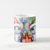 Aquarelle Festif Mice Christmas Mug (Centre)