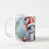 Aquarelle Festif Mice Christmas Mug (Gauche)