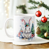 Aquarelle Festive Rabbit de Noël Mug