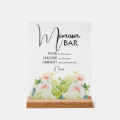 Aquarelle Fête des mariées Florale Mimosa Bar (Recto)