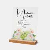 Aquarelle Fête des mariées Florale Mimosa Bar (Angle)