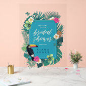 Aquarelle Fête des mariées tropicale ID Turquoise5 (Mariage)