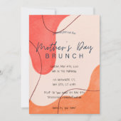 Aquarelle Fête des Mères Brunch Invitation (Devant)