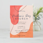 Aquarelle Fête des Mères Brunch Invitation (Debout devant)