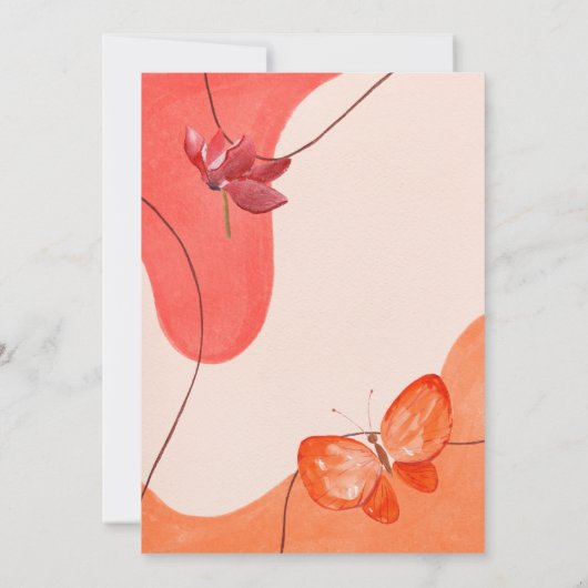 Aquarelle Fête des Mères Brunch Invitation (Dos)