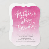 Aquarelle Fête des Mères Brunch Invitation (Devant / Derrière)