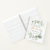 Aquarelle Feuillage vert Baby shower Livre d'or (Intérieur)