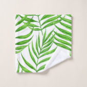 Aquarelle feuille de palme (Gant de toilette)