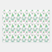 Aquarelle Feuille de Père Noël et Palm Tropical (Devant 2)